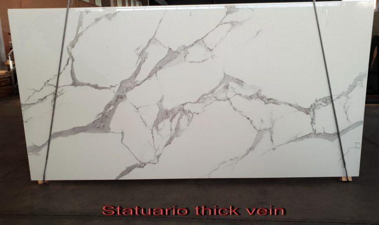 Statuario thick vein cuarț Alb din 🇮🇹 Italia