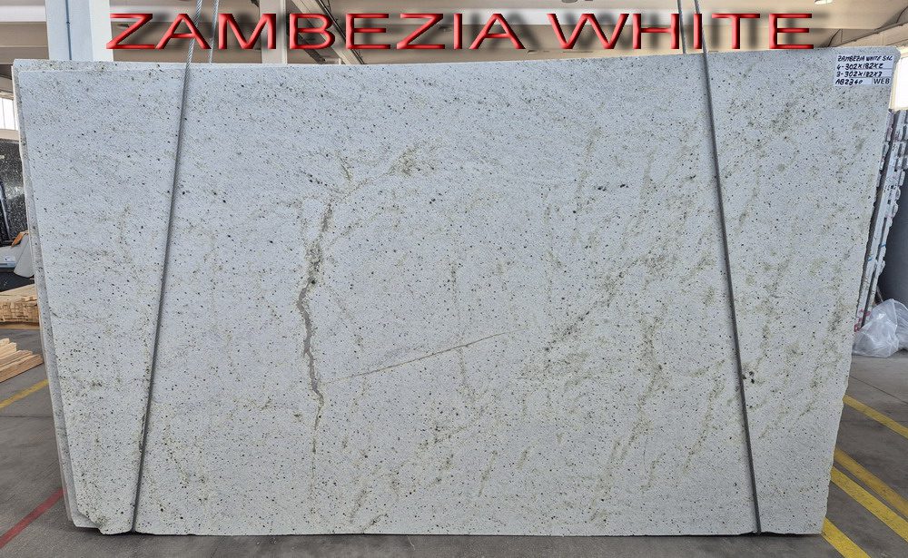 granit ZAMBEZIA WHITE originar din 🇿🇼 Zimbabwe ZAMBEZIA WHITE granit Alb din 🇿🇼 Zimbabwe