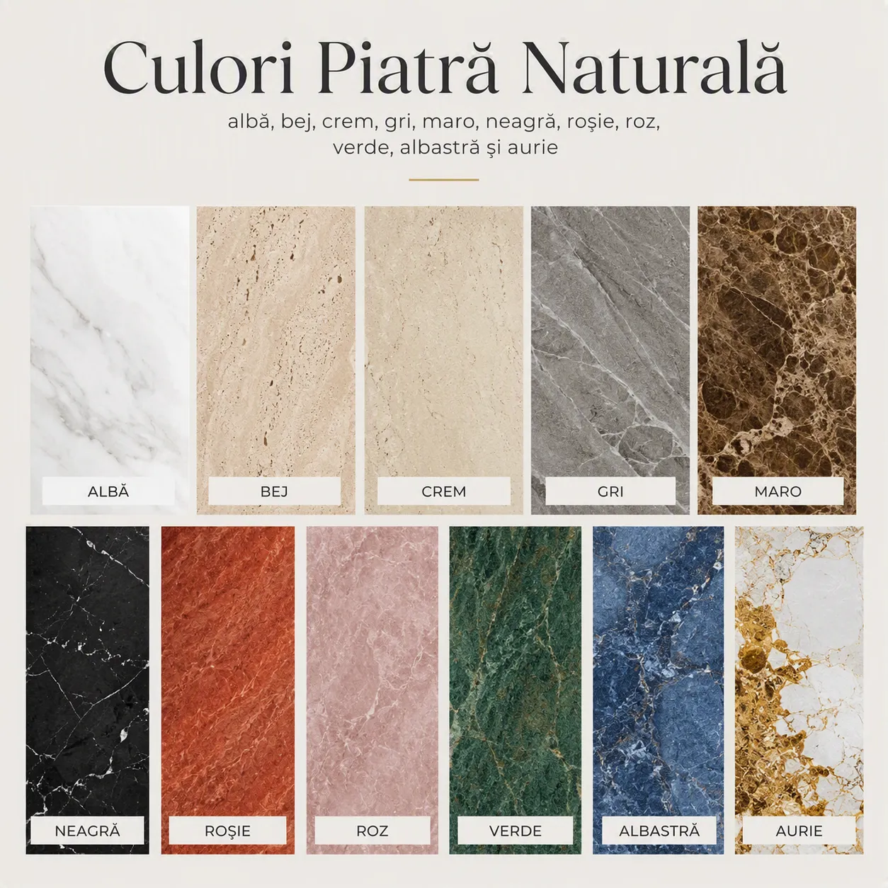 Culori Piatră Naturală