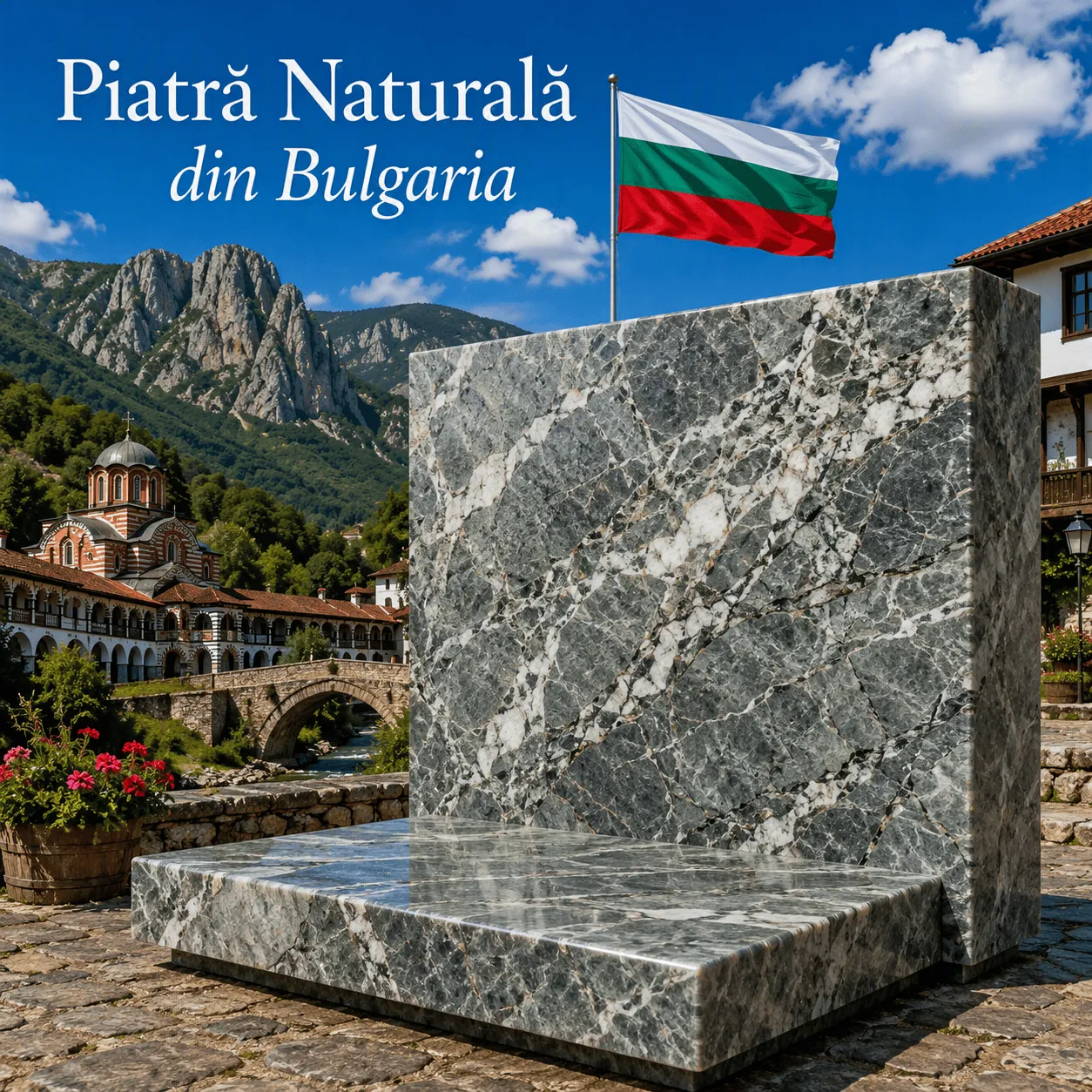 Piatră naturală din Bulgaria Vratza, calcar bej deschis cu textură naturală și aspect elegant pentru amenajări interioare și exterioare.